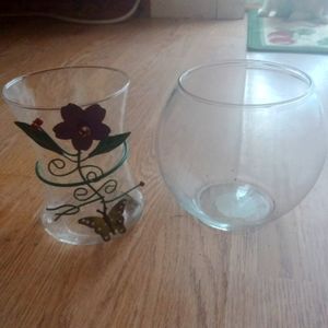 Glass vase decoration